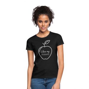 T-shirt dam - I love my students-image