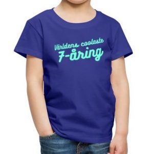 Världens coolaste 7-åring - T-shirt - Blå-image