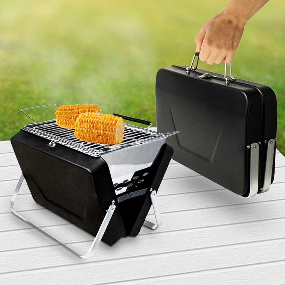 Bärbar grill - BBQ Briefcase Grill-image