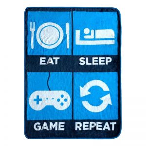 Fleecefilt - Eat Sleep Game Repeat-image