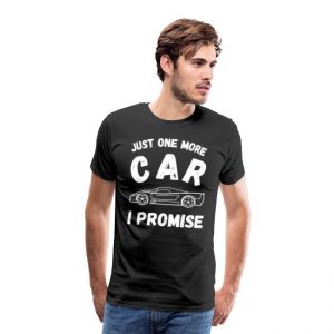 T-shirt för män - Just one more car, I promise-image