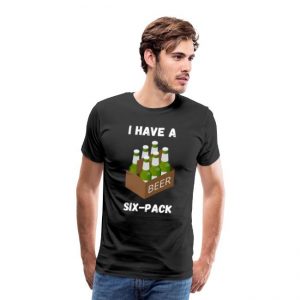 T-shirt herr - I have a six-pack-image